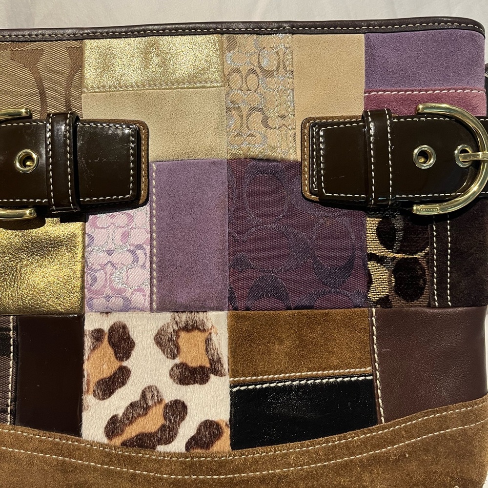Coach Patchwork Shoulder or Crossbody Bag - Picture 12 of 15